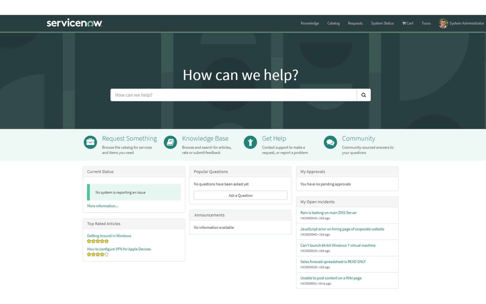 ServiceNow Employee Service Centre ServiceNow Employee Service Centre